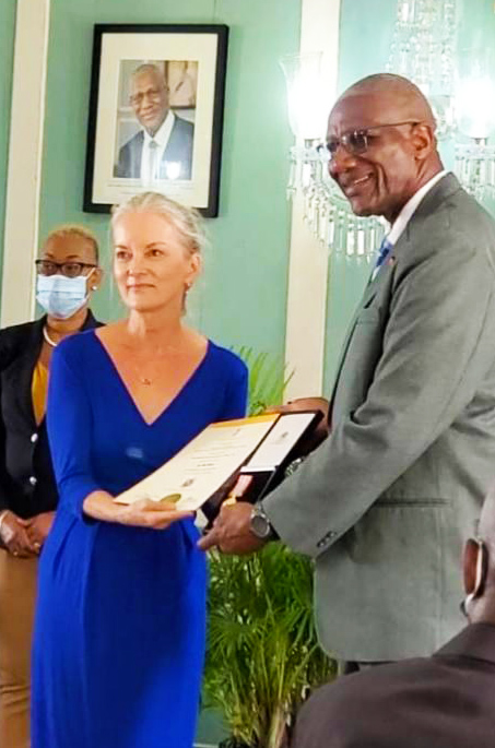 Governor Of Antigua & Barbuda Honors Dr. Edda Hadeed